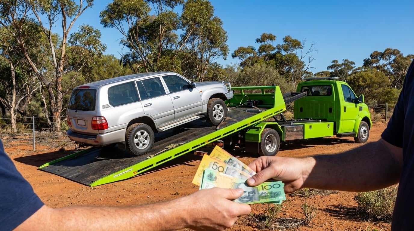 4WD being collected with cash payment