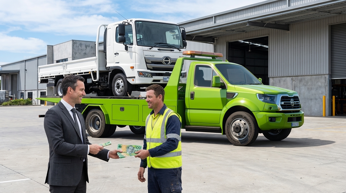 Hino truck collection with cash payment